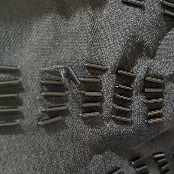 Isabel Lu  silk black beaded tank top large - Picture 5 of 8